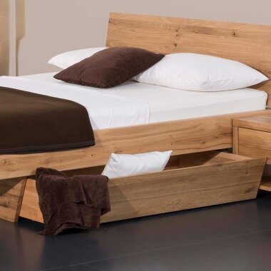 Modular Massivholzbett Natura Matino mit Bettkasten