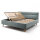 Meise Möbel Polsterbett Lotte mit Bettkasten und Lattenrost Eisblau 160x200