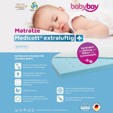 Babybay Matratze Medicott Extraluftig Modell Babybay Maxi/ Boxspring/ Comfort Plus