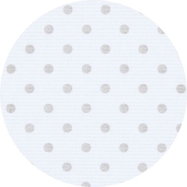 Babybay Nestchen Piqué Weiß mit Punkte perlgrau