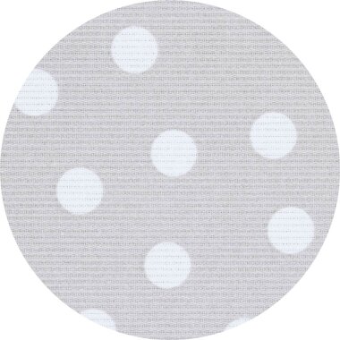 Babybay Nestchen Piqué Perlgrau mit Punkte weiß Modell Babybay Midi