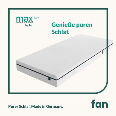 fan Mehrzonen-Komfortschaumkern-Matratze max foam by fan